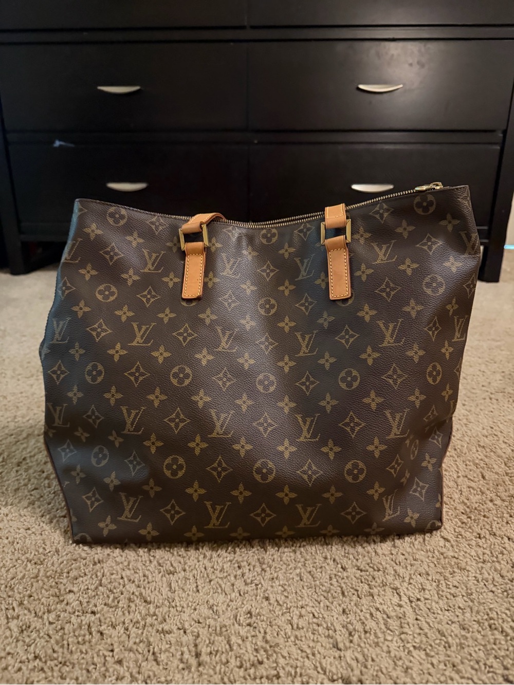 Louis Vuitton Monogram Cabas Mezzo Shoulder Tote - Picture 3 of 17